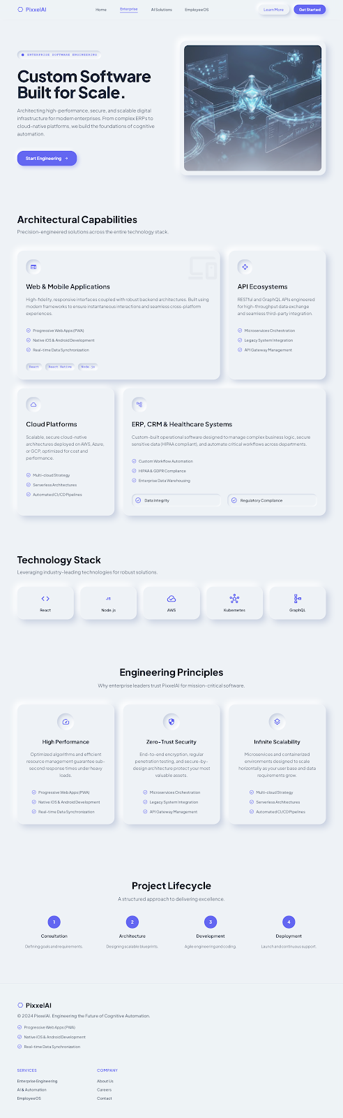 PixxelAI Custom Software UI